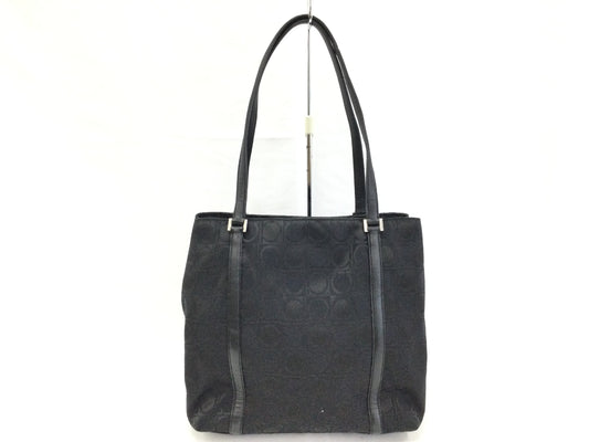 Salvatore Ferragamo Gancini black handbag