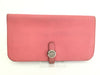 HERMES Dogon Long Pink Wallet
