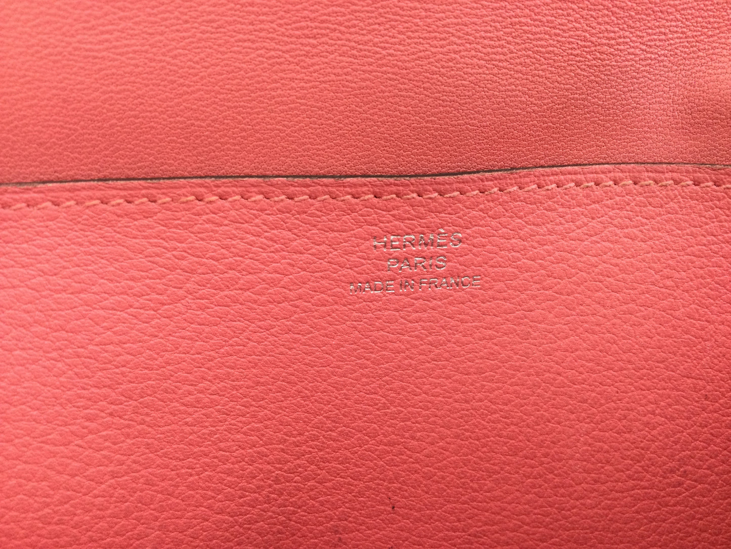 HERMES Dogon Long Pink Wallet