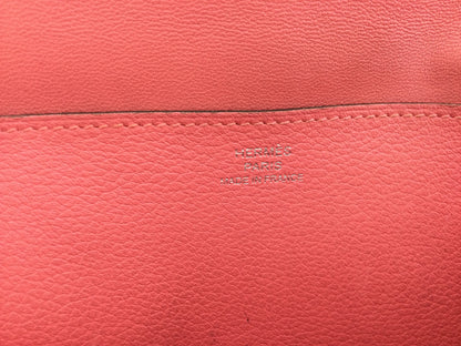 HERMES Dogon Long Pink Wallet