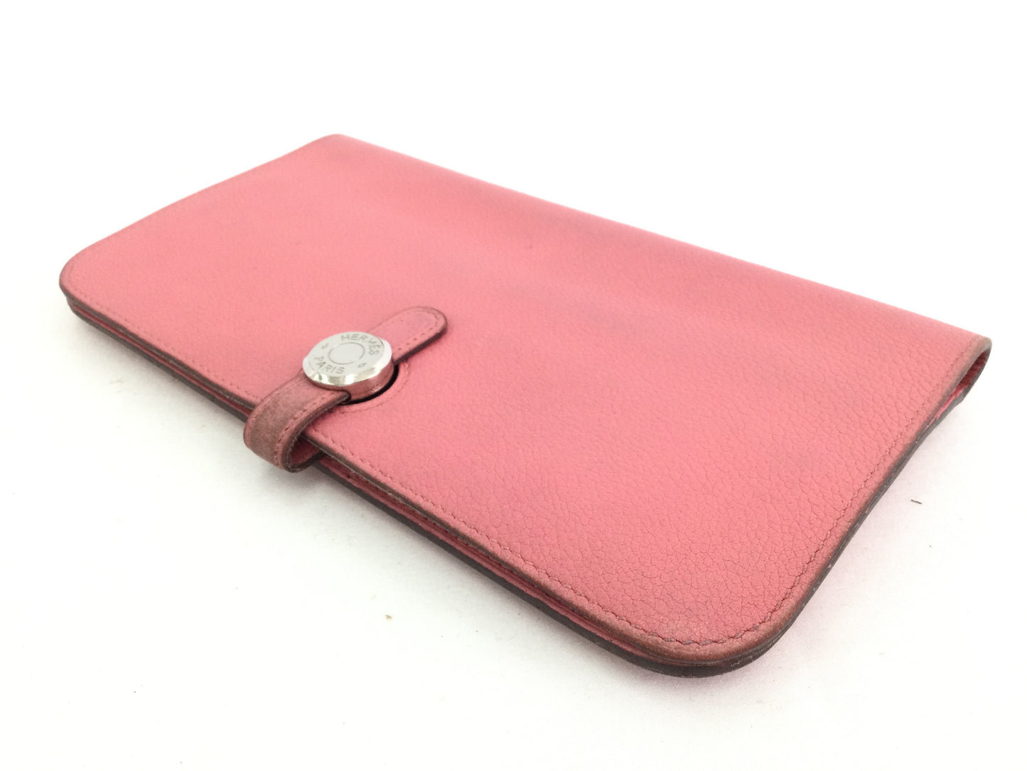 HERMES Dogon Long Pink Wallet