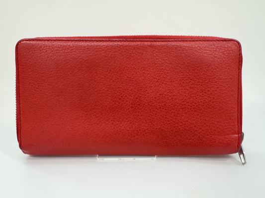 BALENCIAGA Leather Round Long Wallet