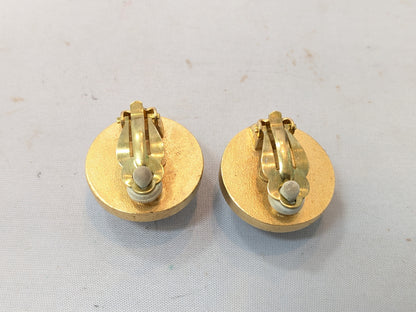 CHANEL Coco Mark Pearl Earrings with Rice
