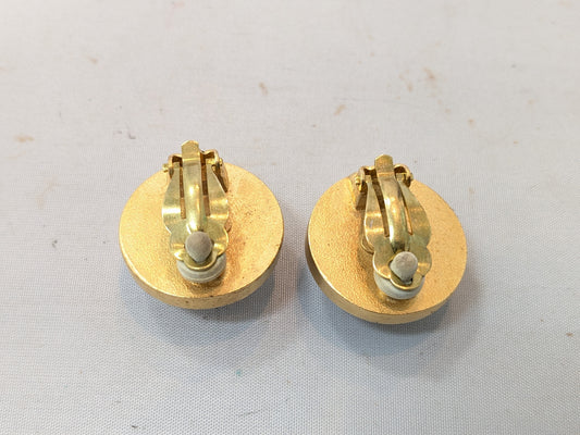 CHANEL Coco Mark Pearl Earrings with Rice