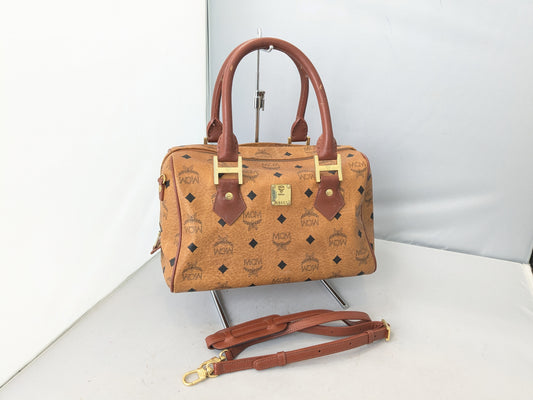 MCM Mini Boston Bag with Strap