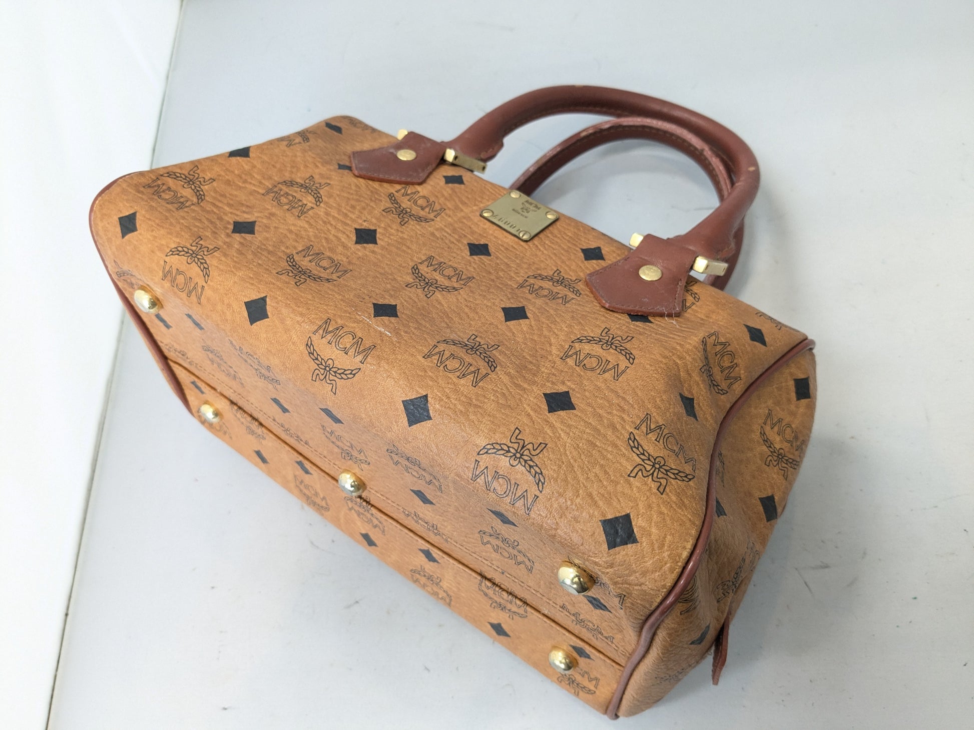 MCM Mini Boston Bag with Strap