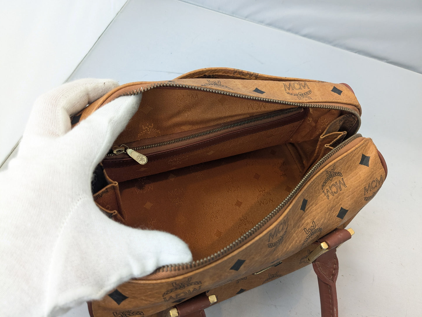 MCM Mini Boston Bag with Strap
