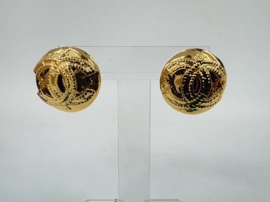 CHANEL Coco Mark Gold Earrings 94P Earrings