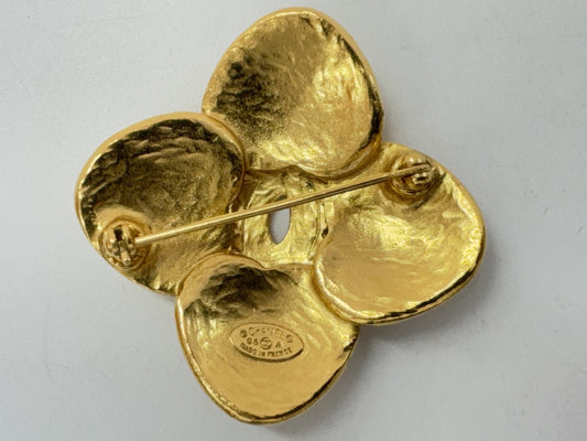 CHANEL Coco Mark Gold Brooch with Comments 96A Brooch