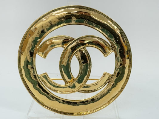 CHANEL Coco Round Large Brooch with Comments 94P Brooch