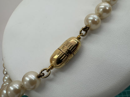 CELINE Pearl and Rhinestone Necklace