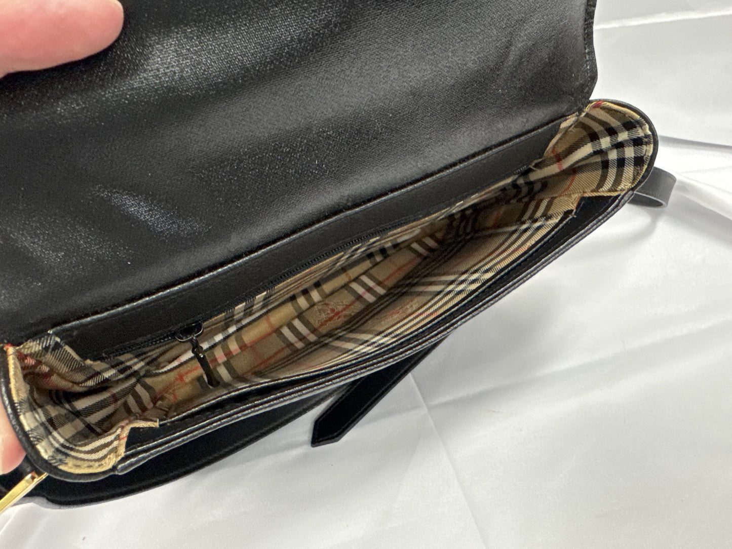 BURBERRY Leather Shoulder Bag