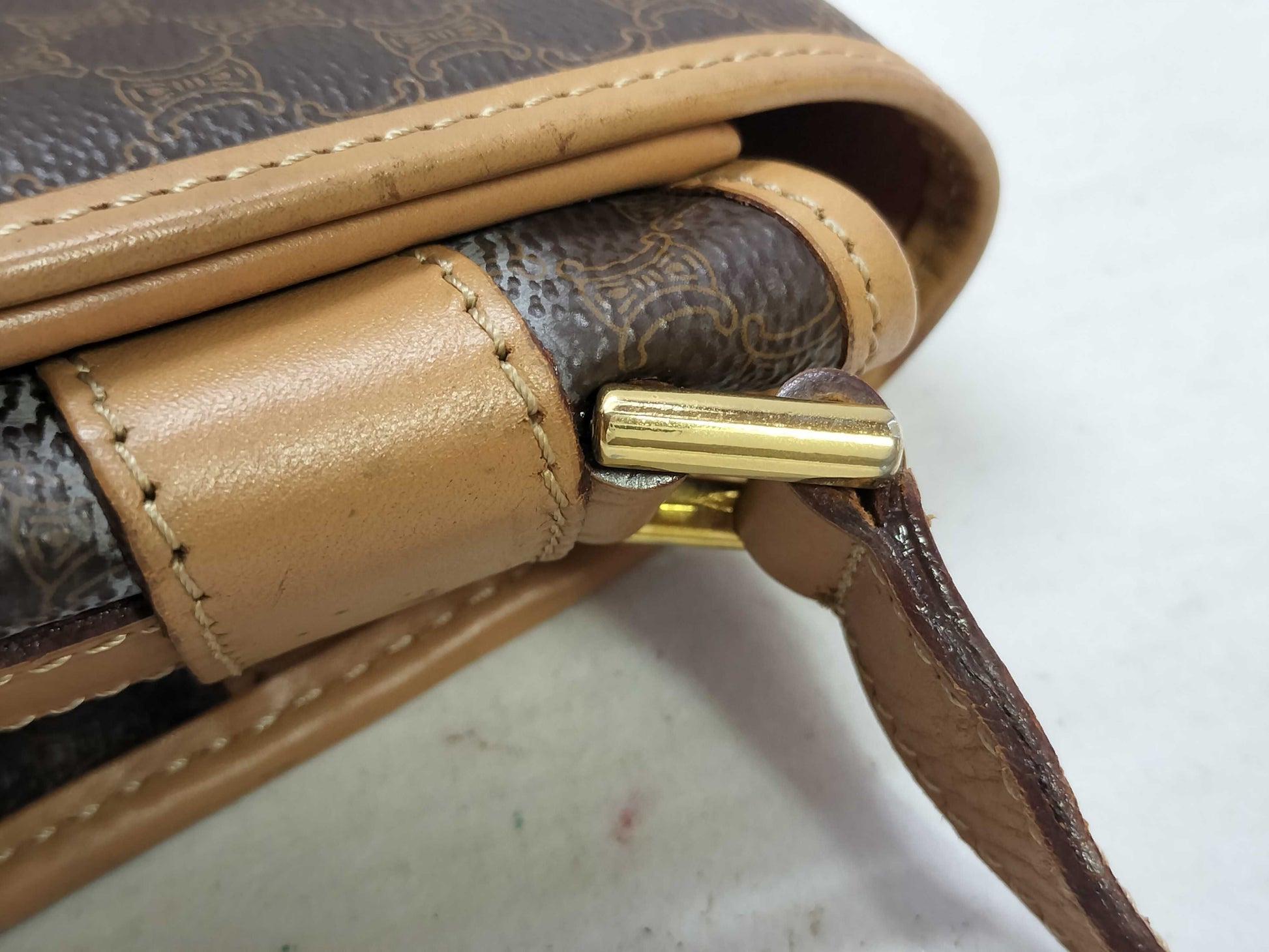 CELINE Macadam Shoulder Bag