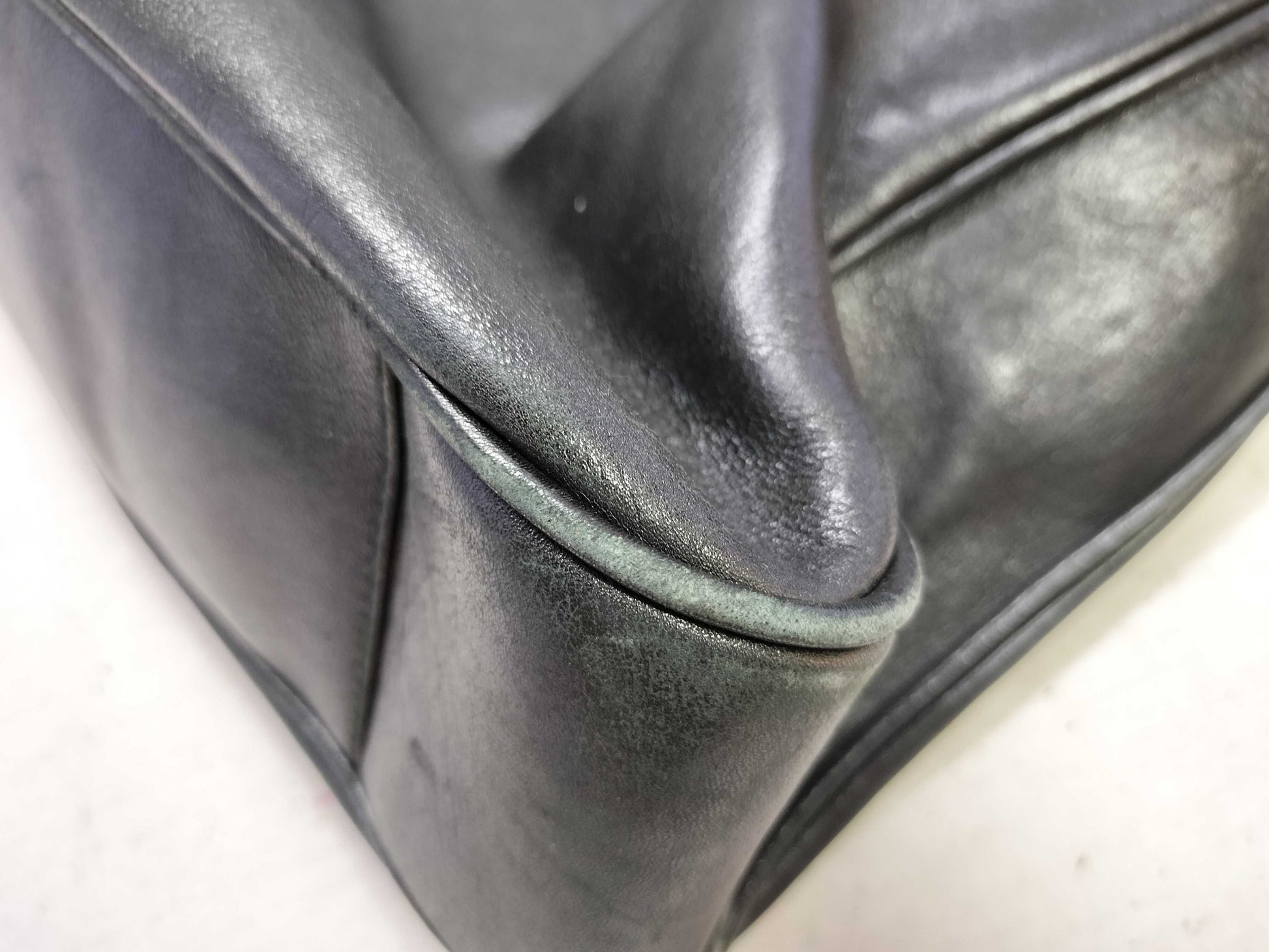 GUCCI Bamboo Gucci Leather Bamboo 2-Way Handbag Tote Bag