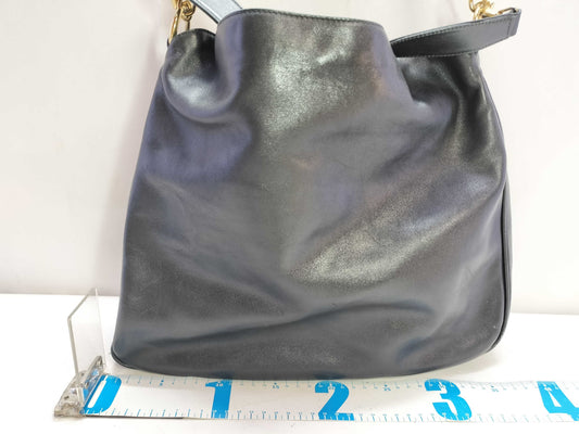 GUCCI Bamboo Gucci Leather Bamboo 2-Way Handbag Tote Bag