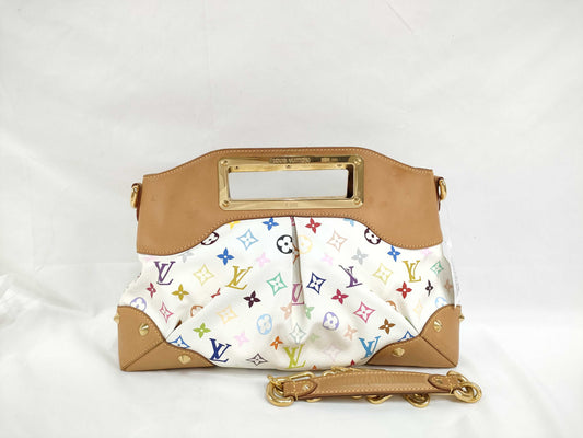 LOUIS VUITTON M 40255 Monogram Multicolor LOUIS VUITTON Judy LV MM Handbag 2WAY Multicolor M40255 Handbag