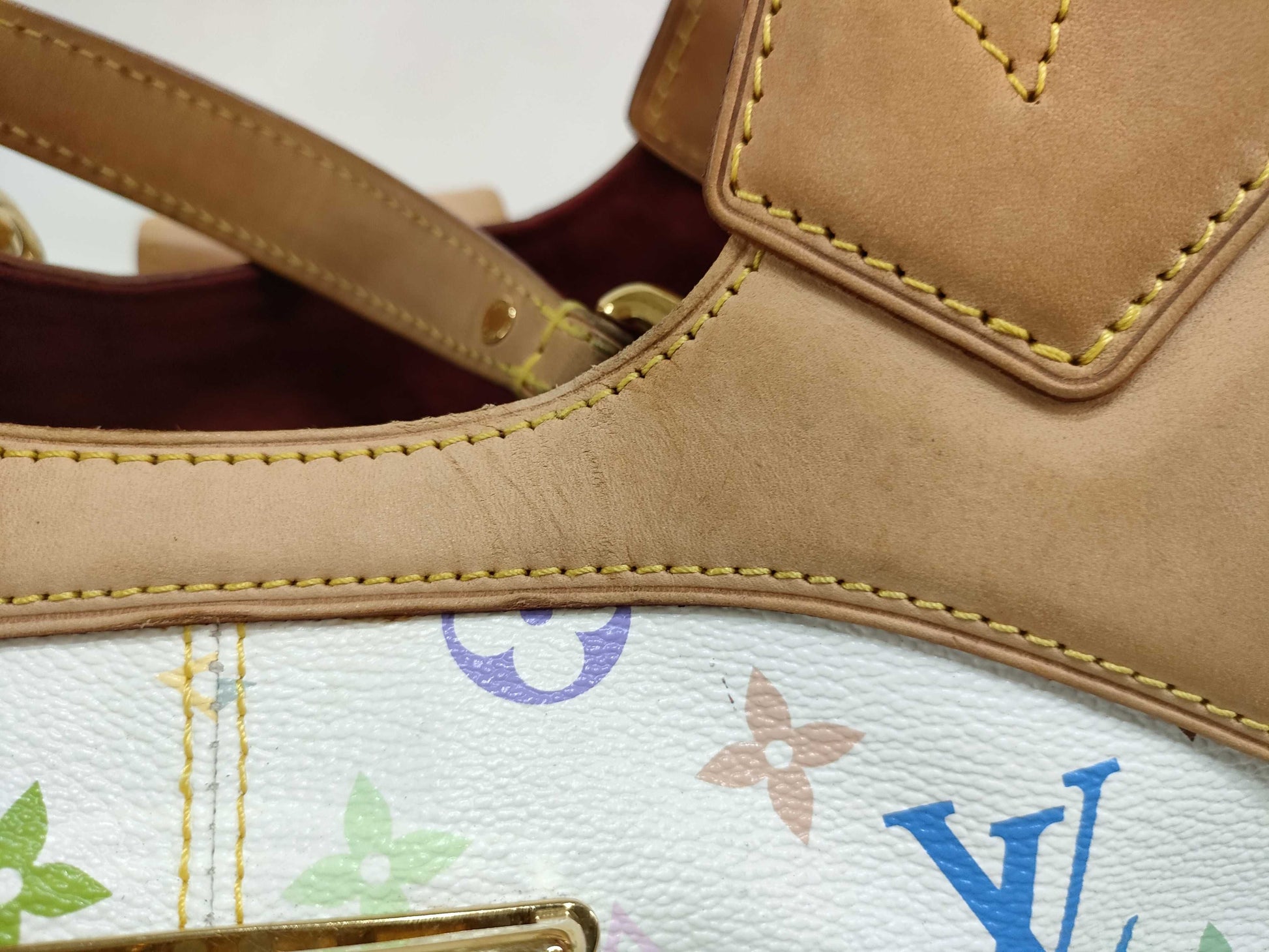 LOUIS VUITTON M 40123 Monogram Multicolore LOUIS VUITTON Multicolore Ursula Shoulder Bag in Bron White M40123 Handbag