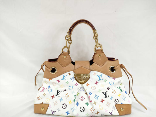 LOUIS VUITTON M 40123 Monogram Multicolore LOUIS VUITTON Multicolore Ursula Shoulder Bag in Bron White M40123 Handbag