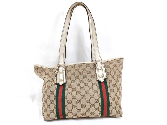 GUCCI GG Canvas GUCCI Sherry Line Tote Bag Tote Bag