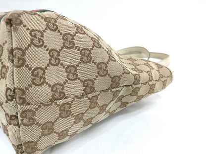 GUCCI GG Canvas GUCCI Sherry Line Tote Bag Tote Bag