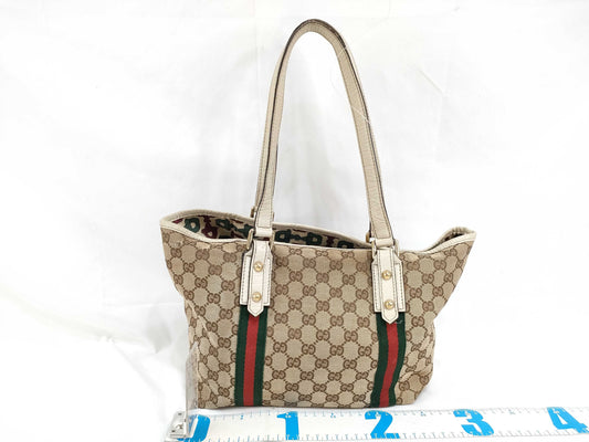 GUCCI GG Canvas GUCCI Sherry Line Tote Bag Tote Bag