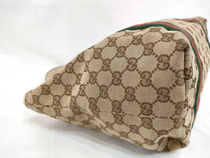 GUCCI GG Canvas GUCCI Sherry Line Tote Bag Tote Bag