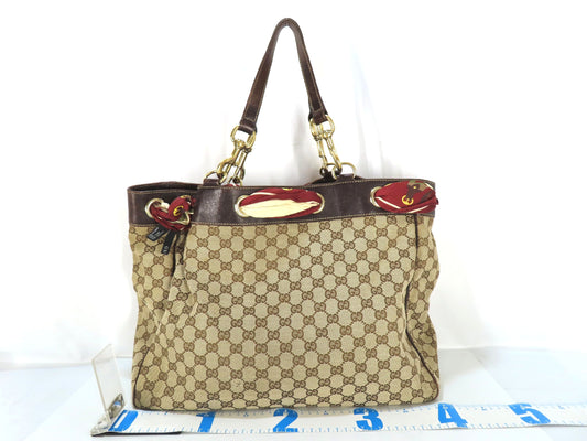 GUCCI GG Canvas GUCCI Scarf Tote Bag Tote Bag