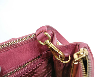 PRADA PRADA Saffiano Leather Pink 2-Way Shoulder Bag
