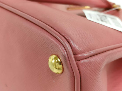 PRADA PRADA Saffiano Leather Pink 2-Way Shoulder Bag