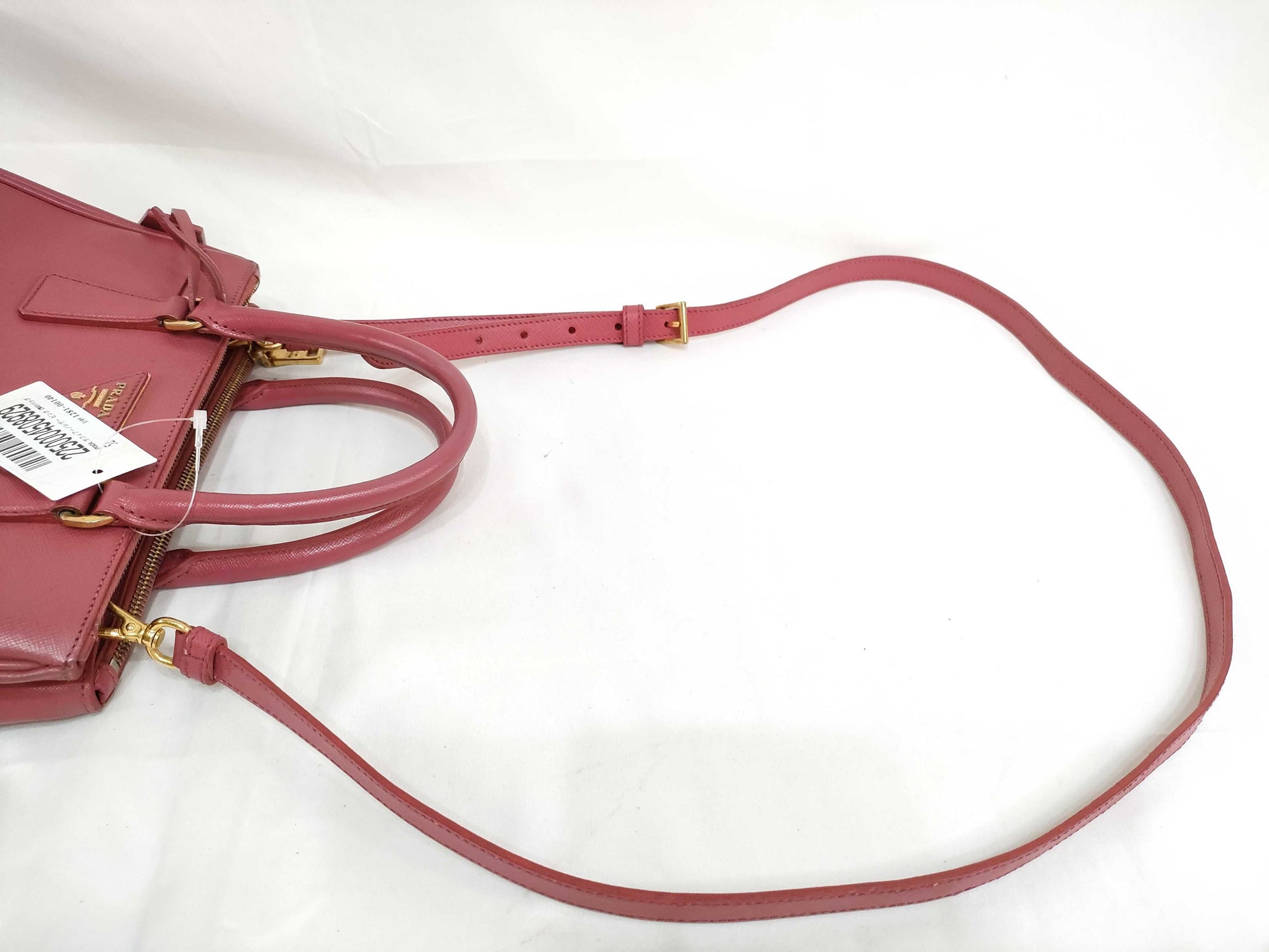 PRADA PRADA Saffiano Leather Pink 2-Way Shoulder Bag