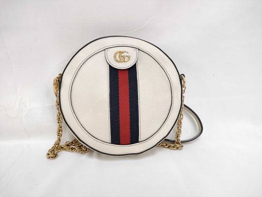 GUCCI Ophidia Mini Round Chain Shoulder Bag