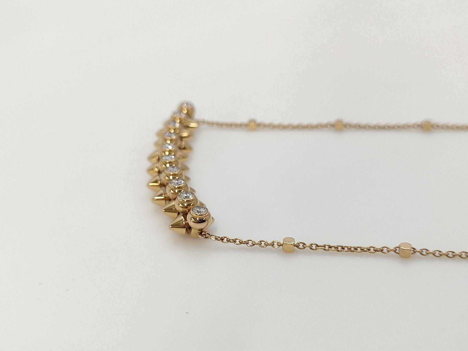 Cartier Crushed Diamond Necklace AU750 8.1g 