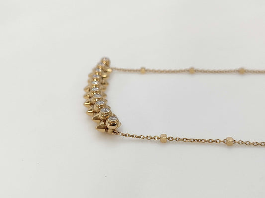 Cartier Crushed Diamond Necklace AU750 8.1g 