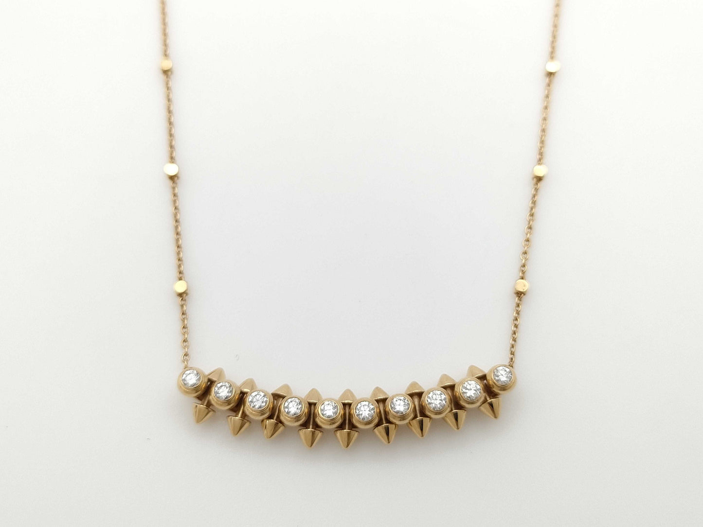 Cartier Crushed Diamond Necklace AU750 8.1g 
