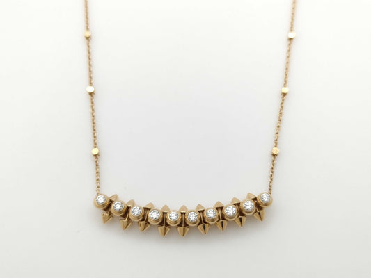 Cartier Crushed Diamond Necklace AU750 8.1g 