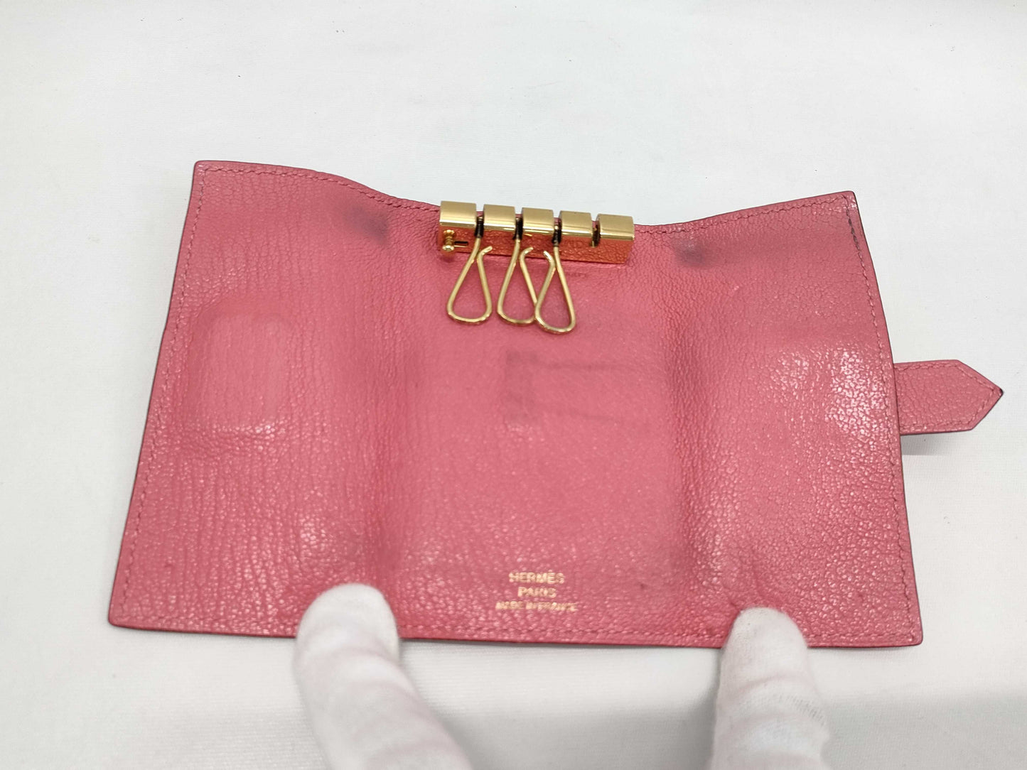 HERMES Bearn Key Case with Y Stamp, Key Case/Key Holder