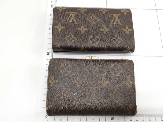LOUIS VUITTON Louis Vuitton Monogram Wallet 2-Piece Set