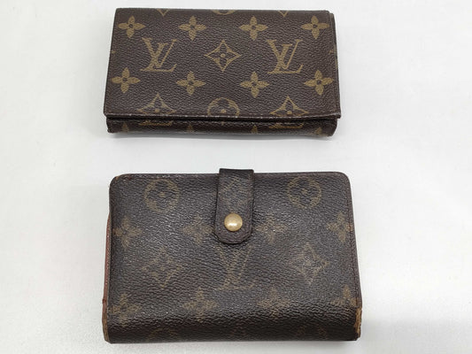 LOUIS VUITTON Louis Vuitton Monogram Wallet 2-Piece Set
