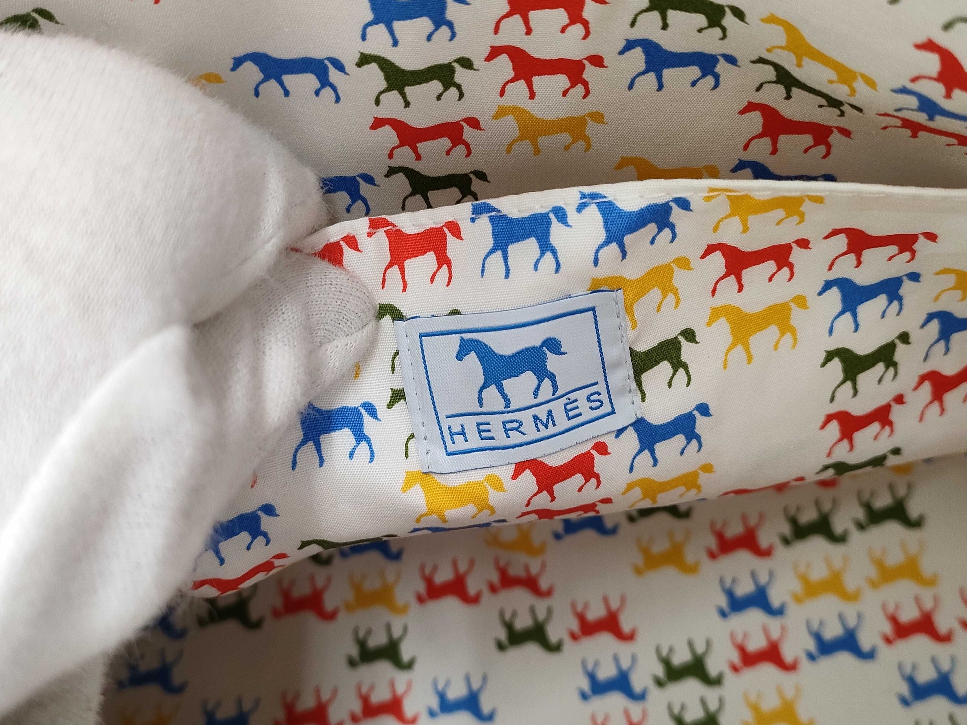 HERMES Bolide Canvas Pouch