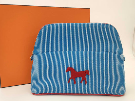 HERMES Bolide Canvas Pouch