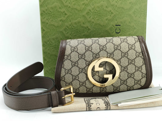 GUCCI GG Supreme Unused GG Blondie Body/Belt Bag/Waist Bag