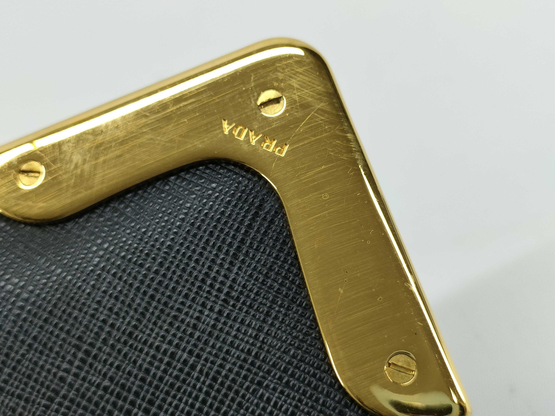 PRADA Saffiano Chain Shoulder Bag