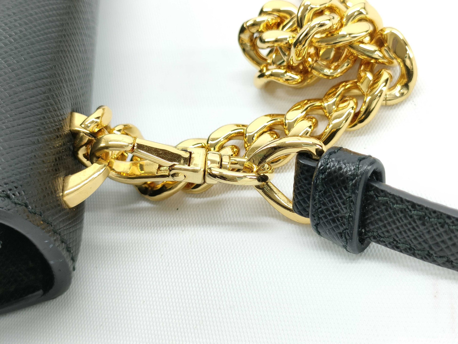 PRADA Saffiano Chain Shoulder Bag