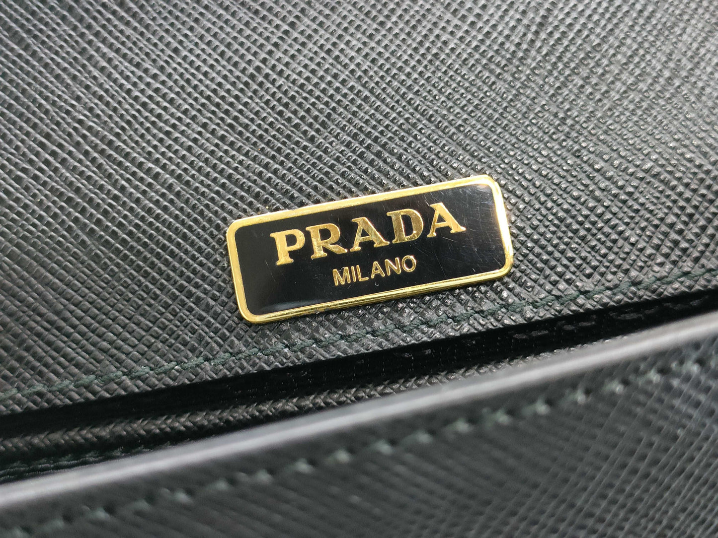 PRADA Saffiano Chain Shoulder Bag