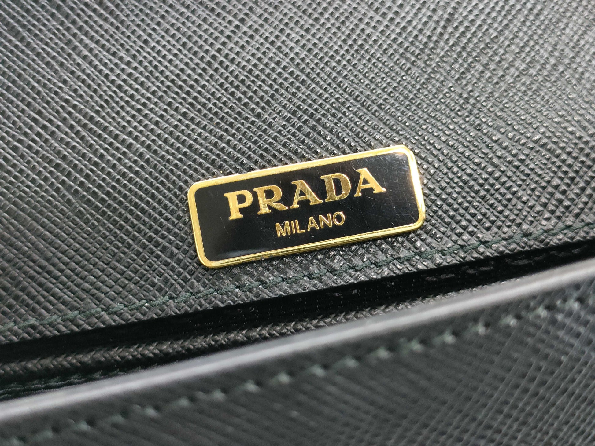 PRADA Saffiano Chain Shoulder Bag