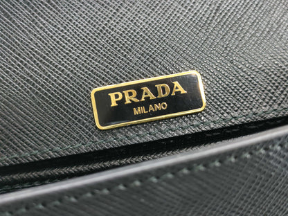 PRADA Saffiano Chain Shoulder Bag