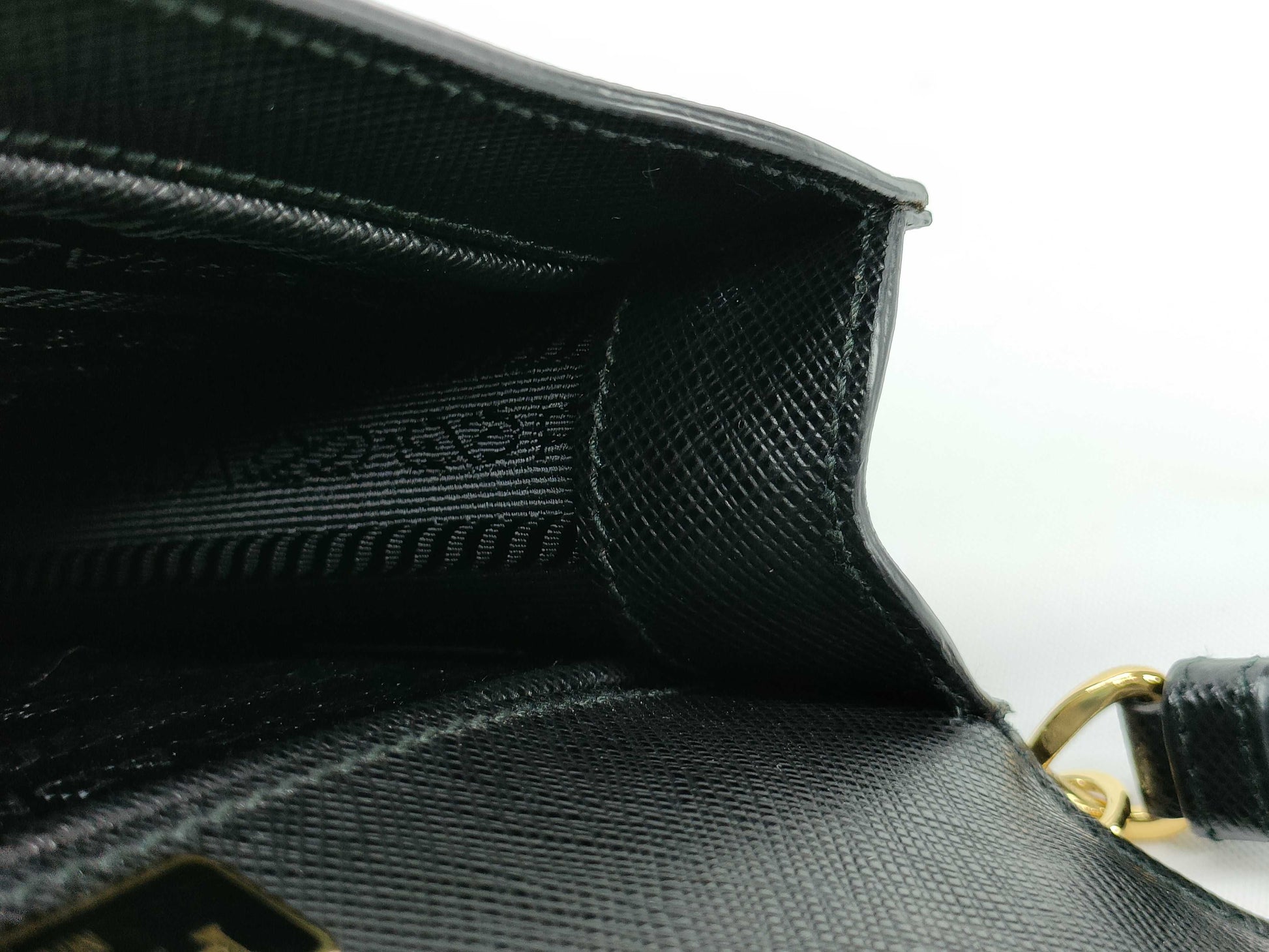 PRADA Saffiano Chain Shoulder Bag