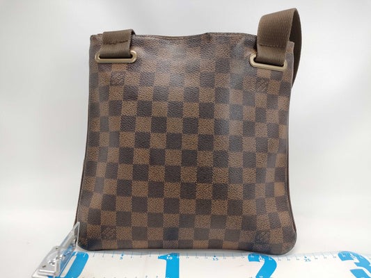 LOUIS VUITTON Damier Pochette Plat Brooklyn N41100 MI0152 Brown Shoulder Bag