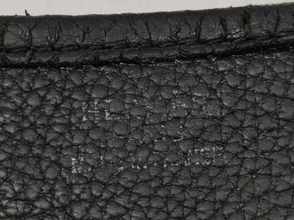 HERMES Evelyn □C Stamp Black Silver Hardware Shoulder Bag