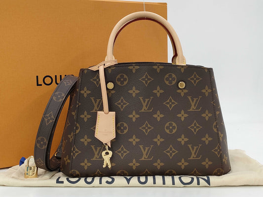 LOUIS VUITTON Monogram Montaigne BB M41055 Tote Bag